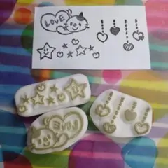 消しゴムはんこ　ハート④