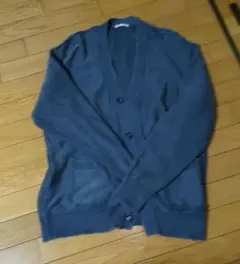 GU ボタン付きカーディガン Lサイズ 青