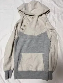 KAPITAL 杢グレーと杢ベージュのスウェットパーカー