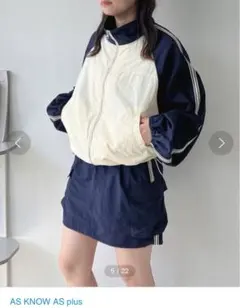ASKNOWASPLUS ナイロン　ミニスカート