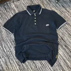 90s 00s y2k ARMANI JEANS ポロシャツ ネイビー Lサイズのサムネイル