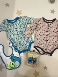 ディズニーロンパース 60〜70 スタイ靴下付き