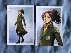 進撃の巨人 ロフト 冬の歩み トレーディングポストカード ハンジ エレン