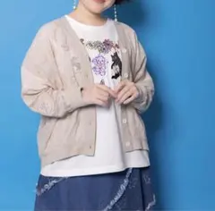 【scolar】宇宙×海オリジナルレースカーデガン《土日限定割引中》のサムネイル