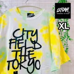 【希少XL】LEFLAH レフラー タイダイ柄 Tシャツ ビッグシルエット派手