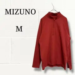 ミズノ MIZUNO ハーフジップ トレーニングウェア ロンT エンジ Mのサムネイル