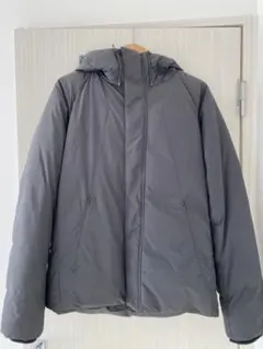 INHERIT フード付きダウンジャケット ブラック