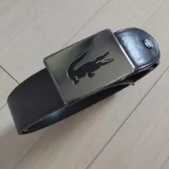 中古 Lacoste クロコダイル バックルベルト 取替バックル利用に