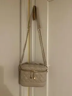 RANDA キルティング2WAYバニティバッグ クリーム