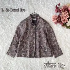 L. de Lumi Ere シルクウールブレンド　ペイズリー柄ジャケット15