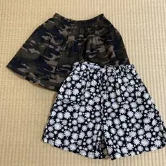 GU・西松屋 女の子用キュロット2枚セット