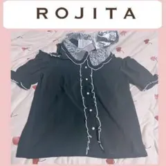ロジータ　新品　ボウタイ　リボン　半袖　ブラウス　あゆてゃ　オフショル　ブラウス