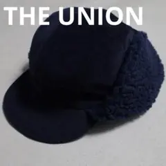 THE UNION ユニオン キャップ 耳当 ボア コーディロイ cap 紺色