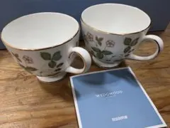 Wedgwood 花柄マグカップ 2個セット