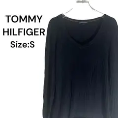 【トミーヒルフィガー】カットソー　ネイビー　S カジュアル　ヴィンテージ