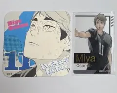 ハイキュー　宮治　アートコースター　箔押しクリアカード