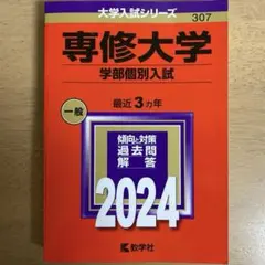 専修大学 学部個別入試 2024年版 赤本