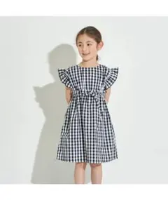 Lycée mine コットンふりふりワンピース　ギンガムチェック