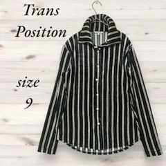 シャツ　ブラウス　ストライプ　長袖　 レディース　トップス　ボタンシャツ