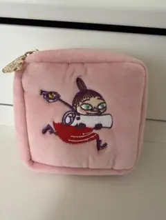 リトルミィ　刺繍ポーチ ピンク　ムーミン