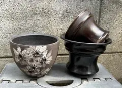 3つ 陶器鉢 植木鉢