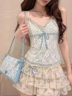 LIZ LISA レース ショルダーバッグ サックスブルーのサムネイル
