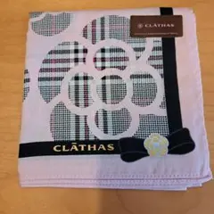 CLATHAS 花柄 ハンカチ ピンク 約50cm