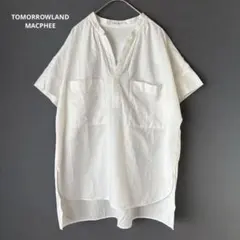 ‘24 トゥモローランド MACPHEE コットンスキッパーブラウス フレンチ袖