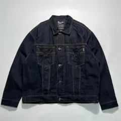 90s カールカナイ Gジャン デニムジャケット 2XL 真紺 8213