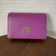 Tory burch トリーバーチ カードケース 名刺入れ パープル ピンク