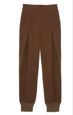 LILY BROWN タック入りブラウンパンツ