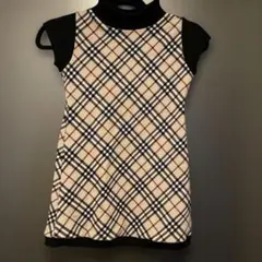 【お値下げ】BURBERRY チェック柄 ノースリーブワンピース 110A