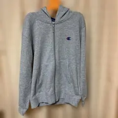 Champion グレー フルジップ パーカー