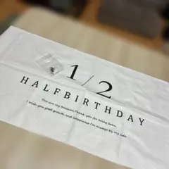 1/2 HALF BIRTHDAY タペストリー