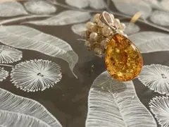 【運気上昇】バルティックアンバーのペンダントネックレス