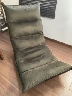 オリーブグリーン コーデュロイ リクライニングチェア