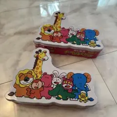 たべっ子動物　空き缶　収納入れ物　お菓子の缶