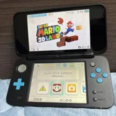 Newニンテンドー2DSLL ブラック×ターコイズ ジャンク　充電器付き