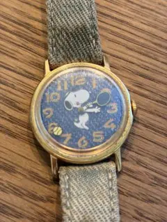 超希少 ヴィンテージ スヌーピー 手巻 イエロー 腕時計 稼働品 CITIZEN