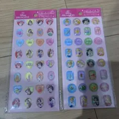 Disney プリンセス ストーン　 シール 2枚セット