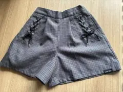 【美品】値下げ！jenni love チェック柄 ハーフパンツ　150センチ