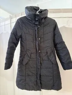 COMME CA ISM ドット柄中綿コート