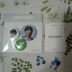 Snow Man 缶バッジ3個セット、フォトカード　バンコク限定　阿部亮平