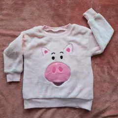 トイ・ストーリー ハム トレーナー ピンク モコモコ