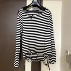 vintage ヴィンテージ ボーダー ダメージ加工 Tシャツのサムネイル