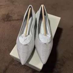 DIANA シルバー メッシュ フラットシューズ 24.0cm - メルカリ
