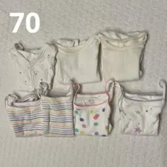 70サイズ　ロンパース　7枚まとめ売り