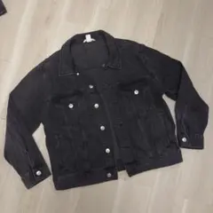 ダークグレー デニムジャケット