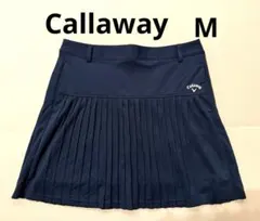 Callaway プリーツスカート　M ネイビー　クローズドメッシュキャロウェイ