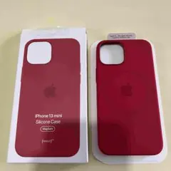 Apple iPhone 13 mini シリコーンケース*レッド